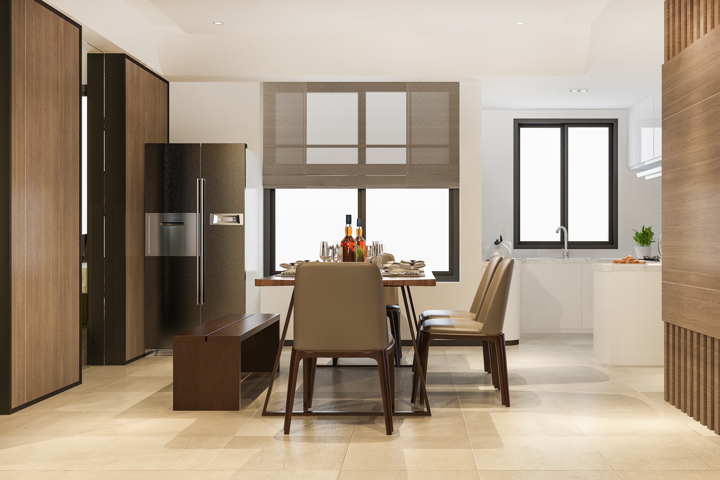 Aura kitchen interior rendering