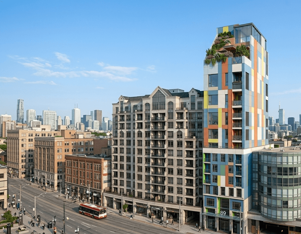 1602 Eglinton exterior rendering perspective
