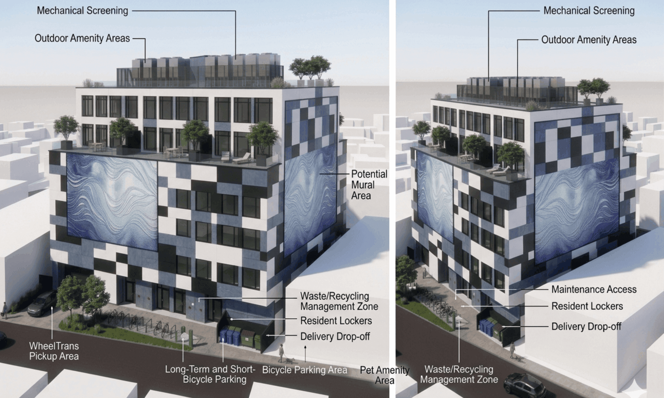 Dundas project exterior rendering rear angle