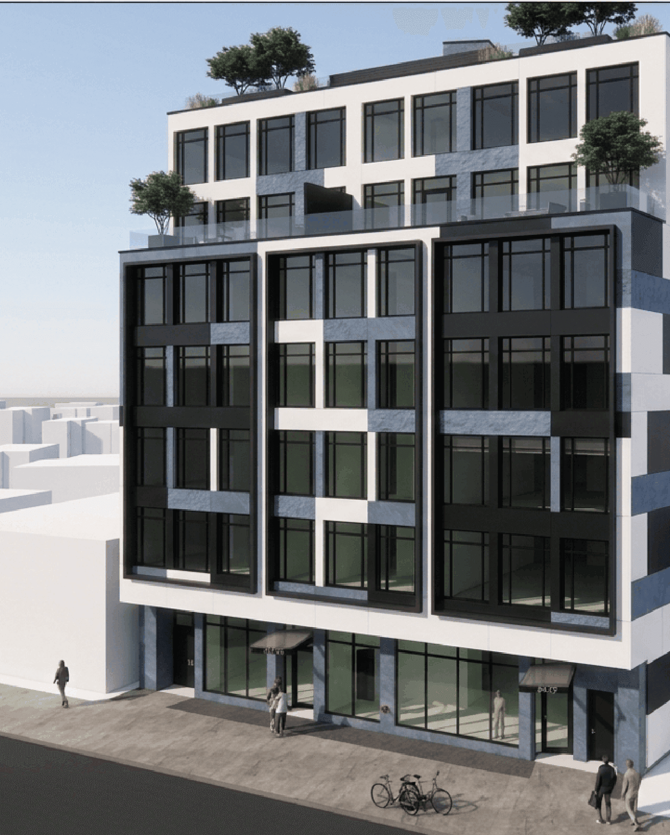 Dundas project amenity and service zones rendering