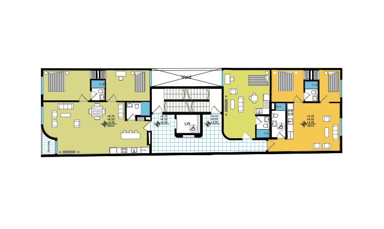 1602 Eglinton type 1 floor plan
