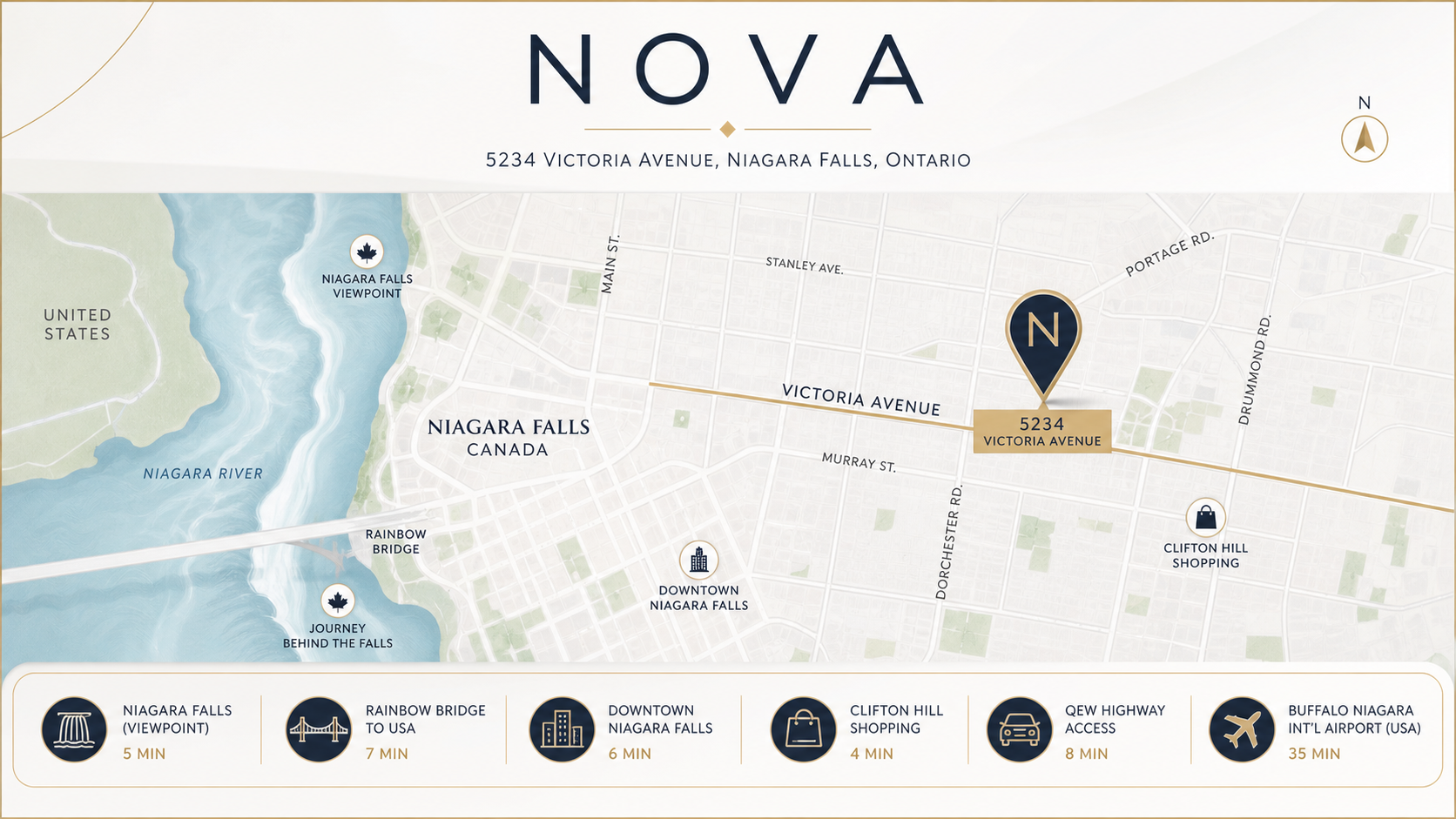 Nova location map